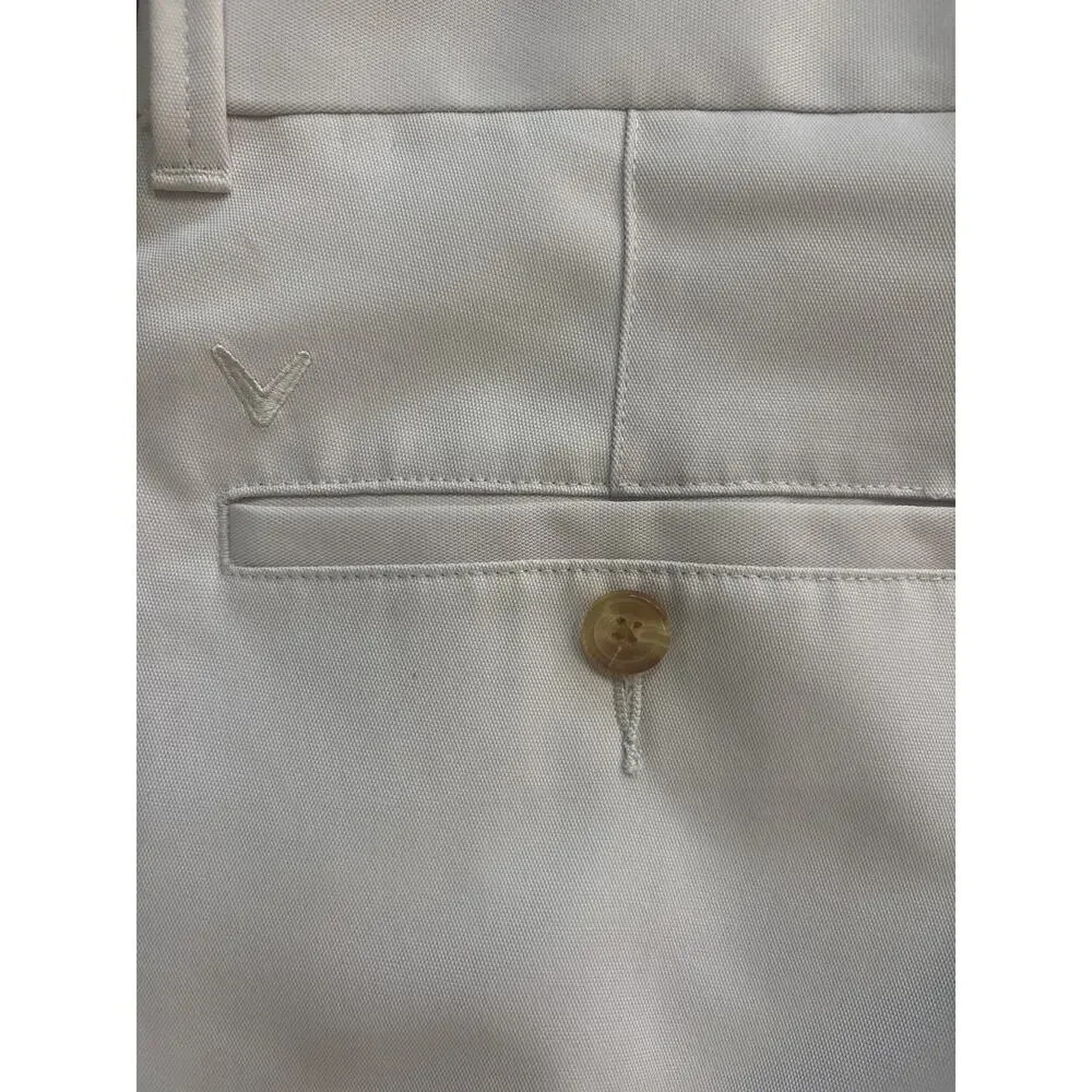 Callaway Flat Front Golf Pants-Cream Size 34/34